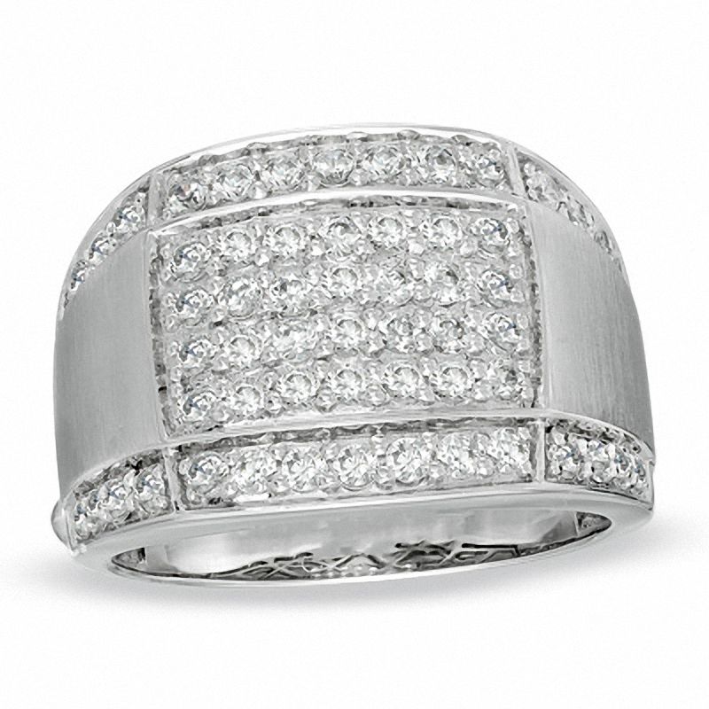 Men's 1.50 CT. T.W. Diamond Ring in 10K White Gold