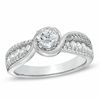 Thumbnail Image 1 of 1.00 CT. T.W. Diamond Bypass Engagement Ring in 14K White Gold