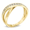 Thumbnail Image 2 of 0.25 CT. T.W. Diamond "X" Band in 10K Gold