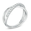 Thumbnail Image 2 of 0.33 CT. T.W. Diamond "X" Band in 10K White Gold
