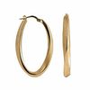 Thumbnail Image 0 of Charles Garnier 35mm Twist Hoop Earrings in Sterling Silver with 18K Gold Plate