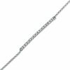 Thumbnail Image 1 of White Lab-Created Sapphire Bar Bracelet in Sterling Silver - 7.25"
