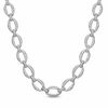 Thumbnail Image 0 of AVA Nadri Crystal Open Link Necklace in White Rhodium Brass - 16"