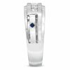 Thumbnail Image 2 of Vera Wang Love Collection Men's 0.45 CT. T.W. Diamond Wedding Band in 14K White Gold