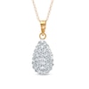 Thumbnail Image 0 of Crystal Teardrop Pendant in 14K Gold