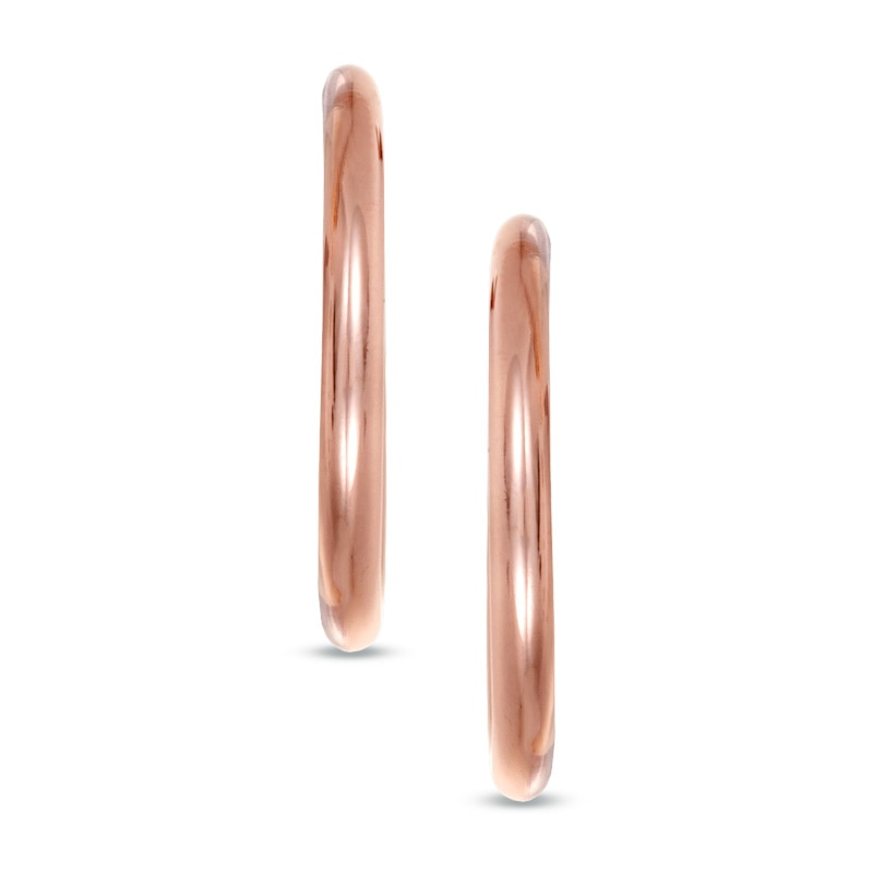 20.0mm Hoop Earrings in 14K Rose Gold|Peoples Jewellers