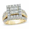 Thumbnail Image 1 of 3.00 CT. T.W. Quad Princess-Cut Diamond Frame Engagement Ring in 14K Gold