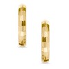 Thumbnail Image 0 of Small Faceted Hoop Earrings in 14K Gold