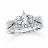 Thumbnail Image 0 of 1.00 CT. T.W. Marquise Diamond Bridal Set in 14K White Gold