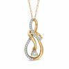 Thumbnail Image 1 of 0.10 CT. T.W. Diamond Infinity Symbol Pendant in 10K Gold