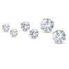 Thumbnail Image 0 of Cubic Zirconia Solitaire Stud Earrings Set in 14K Gold