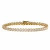 Thumbnail Image 1 of 1.50 CT. T.W. Diamond Cascading Tennis Bracelet in 10K Gold - 7.25"