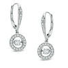Thumbnail Image 0 of Unstoppable Love™ 0.50 CT. T.W. Diamond Circle Drop Earrings in 10K White Gold