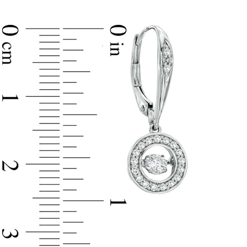 Unstoppable Loveâ¢ 0.50 CT. T.W. Diamond Circle Drop Earrings in 10K White Gold