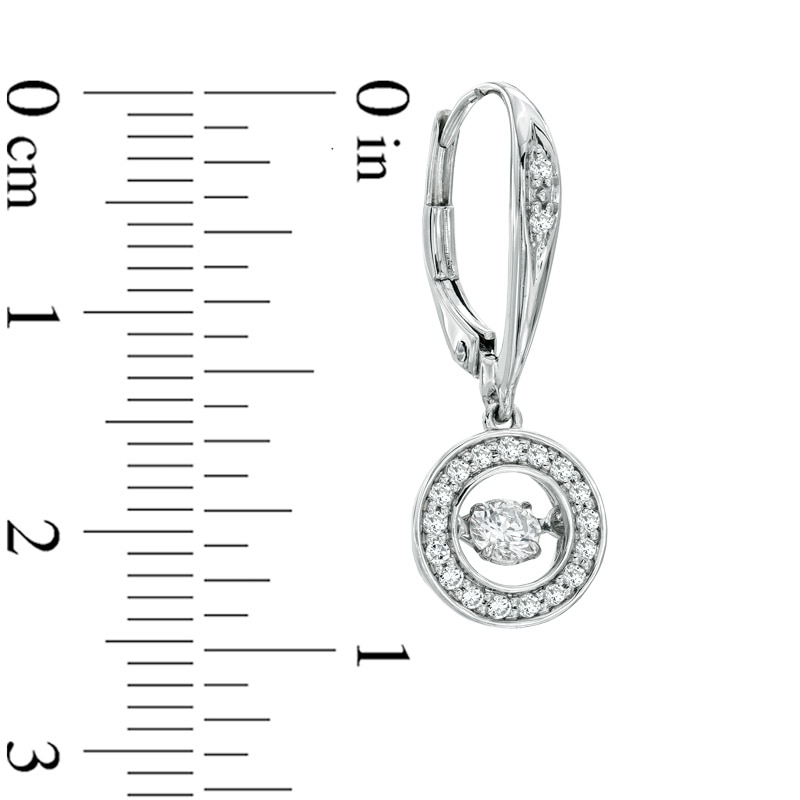 Unstoppable Love™ 0.50 CT. T.W. Diamond Circle Drop Earrings in 10K White Gold