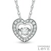 Unstoppable Love™ 0.25 CT. T.W. Diamond Heart Pendant in 10K White Gold