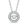 Thumbnail Image 0 of Unstoppable Love™ 0.25 CT. T.W. Diamond Circle Pendant in 10K White Gold