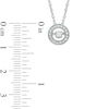 Thumbnail Image 1 of Unstoppable Love™ 0.25 CT. T.W. Diamond Circle Pendant in 10K White Gold