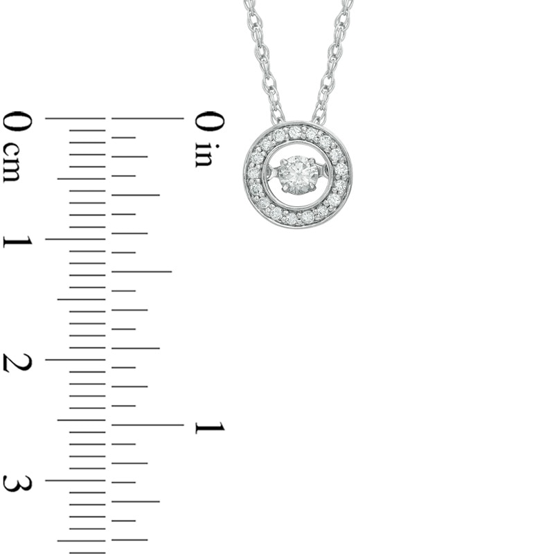Unstoppable Love™ 0.25 CT. T.W. Diamond Circle Pendant in 10K White Gold