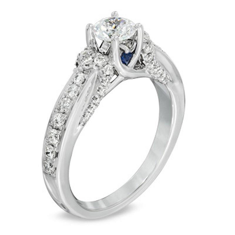 Main Image 2 of Vera Wang Love Collection 0.95 CT. T.W. Diamond Engagement Ring in 14K White Gold
