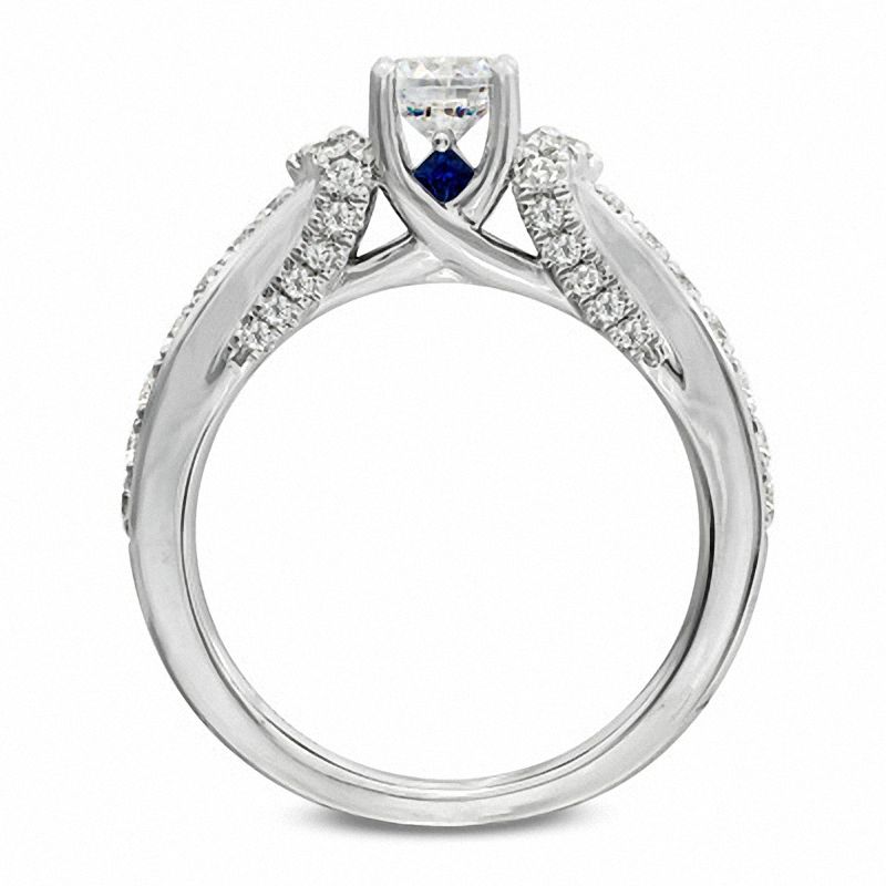 Main Image 3 of Vera Wang Love Collection 0.95 CT. T.W. Diamond Engagement Ring in 14K White Gold