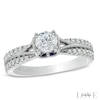 Thumbnail Image 0 of Vera Wang Love Collection 0.70 CT. T.W. Diamond Split Shank Engagement Ring in 14K White Gold