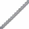 Thumbnail Image 1 of 1.00 CT. T.W. Diamond Flower Cluster Bracelet in 14K White Gold