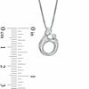 Thumbnail Image 1 of Diamond Accent Solitaire Motherly Love Pendant in Sterling Silver