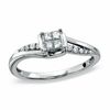 Thumbnail Image 1 of 0.20 CT. T.W. Quad Princess-Cut Diamond Promise Ring in 10K White Gold