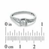 Thumbnail Image 3 of 0.20 CT. T.W. Quad Princess-Cut Diamond Promise Ring in 10K White Gold