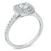 Thumbnail Image 2 of 0.71 CT. T.W. Certified Canadian Diamond Frame Engagement Ring in 14K White Gold (I/I1)