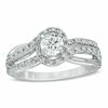 Thumbnail Image 1 of 0.75 CT. T.W. Diamond Bypass Engagement Ring in 14K White Gold