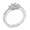 Thumbnail Image 1 of 0.50 CT. T.W. Princess-Cut Diamond Three Stone Engagement Ring in 10K White Gold