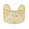 Thumbnail Image 0 of Piara™ Garnet Filigree Cuff Bracelet in Sterling Silver with 18K Gold Plate