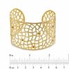 Thumbnail Image 1 of Piara™ Garnet Filigree Cuff Bracelet in Sterling Silver with 18K Gold Plate
