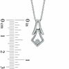 Thumbnail Image 2 of 0.10 CT. T.W. Diamond Bell Pendant in Sterling Silver