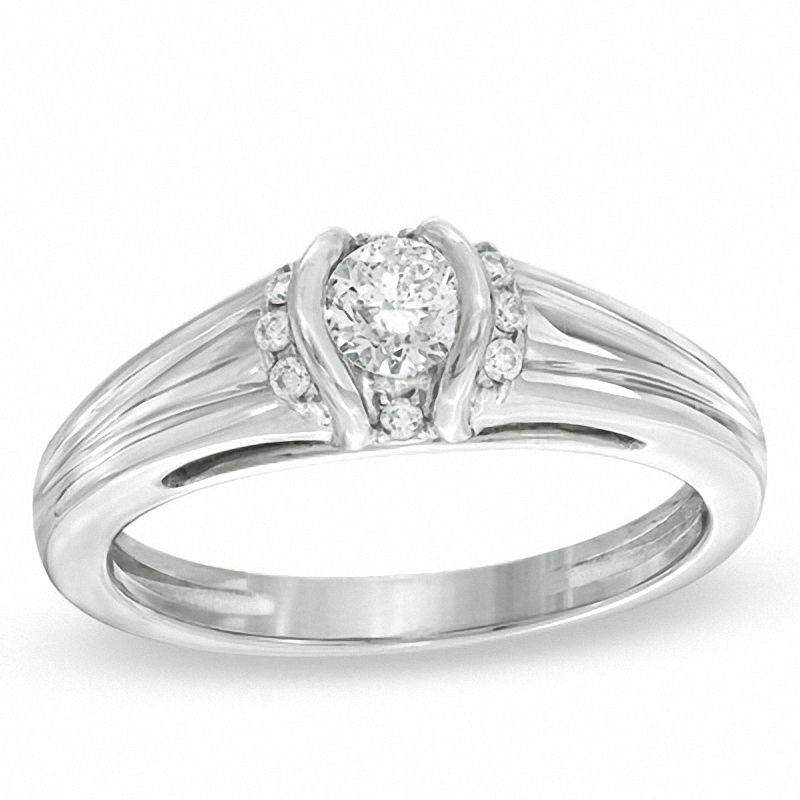 Main Image 1 of Sirena™ 0.33 CT. T.W. Diamond Ring in 14K White Gold