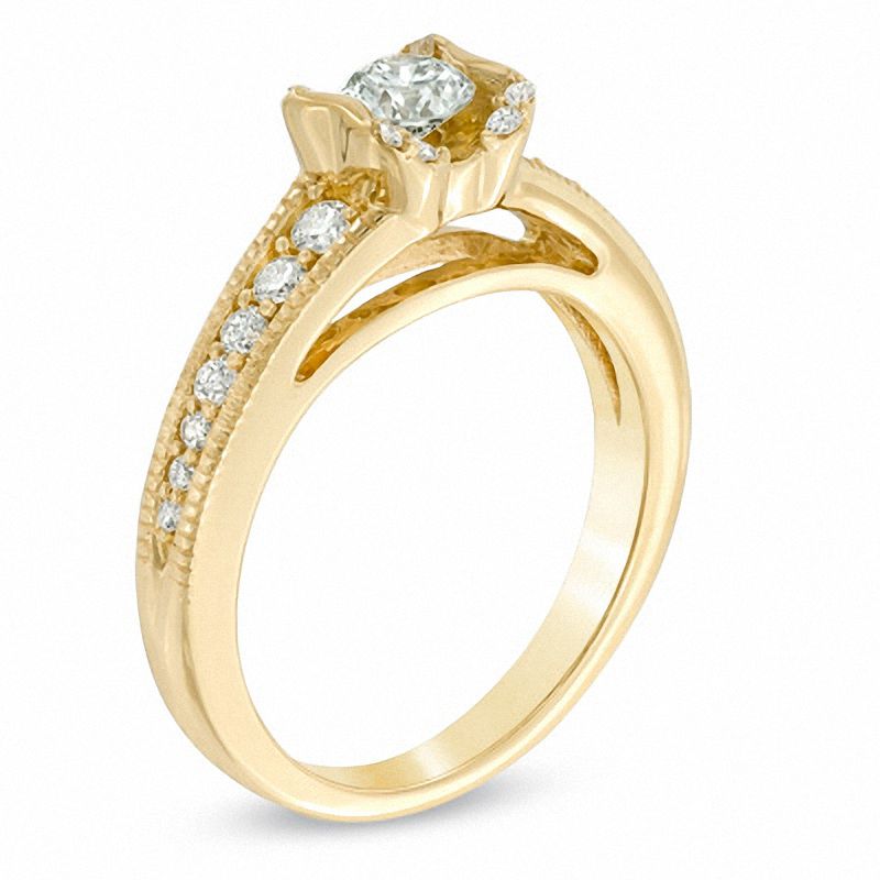 Main Image 2 of Sirena™ 0.58 CT. T.W. Diamond Engagement Ring in 14K Gold