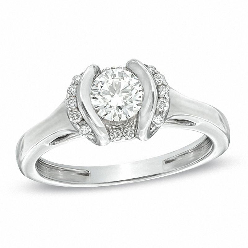 Sirena™ 0.58 CT. T.W. Diamond Engagement Ring in 14K White Gold