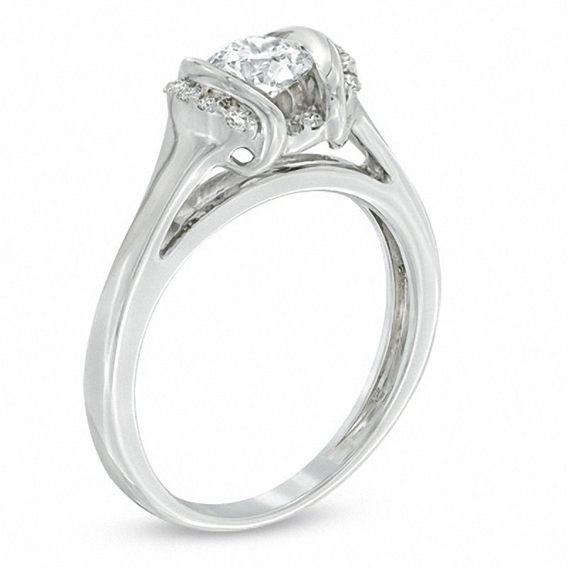 Main Image 2 of Sirena™ 0.58 CT. T.W. Diamond Engagement Ring in 14K White Gold
