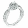 Thumbnail Image 2 of 0.50 CT. T.W. Princess-Cut Diamond Frame Engagement Ring in 10K White Gold