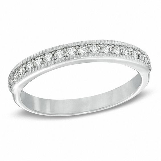 Sirena™ 0.25 CT. T.W. Diamond Milgrain Wedding Band in 14K Gold