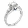 Vera Wang Love Collection 0.95 CT. T.W. Princess-Cut Diamond Edge Engagement Ring in 14K White Gold