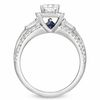 Thumbnail Image 2 of Vera Wang Love Collection 0.95 CT. T.W. Princess-Cut Diamond Edge Engagement Ring in 14K White Gold