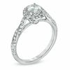 Thumbnail Image 1 of Celebration Canadian Lux® 0.83 CT. T.W. Diamond Cascading Frame Engagement Ring in 18K White Gold (I/SI2)