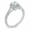 Thumbnail Image 2 of Celebration Canadian Lux® 0.83 CT. T.W. Certified Diamond Cascading Frame Engagement Ring in 18K White Gold (I/SI2)