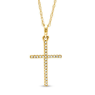 Childrens gold chain with cross sale
