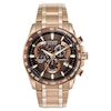 Men's Citizen Eco-Drive® PCAT Chronograph Rose-Tone Watch with Brown Dial (Model: AT4106-52X)