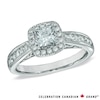 Thumbnail Image 0 of Celebration Canadian Ideal 1.00 CT. T.W. Princess-Cut Diamond Ring in 14K White Gold (I/I1)