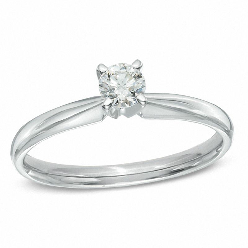 0.20 CT. Certified Prestige® Diamond Solitaire Engagement Ring in 14K White Gold (J/I1)